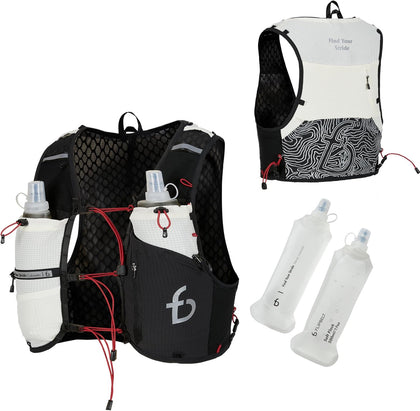 Tahoe Hydration Vest – Ultralight Running Vest for Men & Women – Includes Two 500ml Soft Flasks – Trail, Marathon
