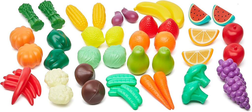 Pretend Play Food Toy Set for Kids Ages 3 and Up, 150 Pieces, Multicolor