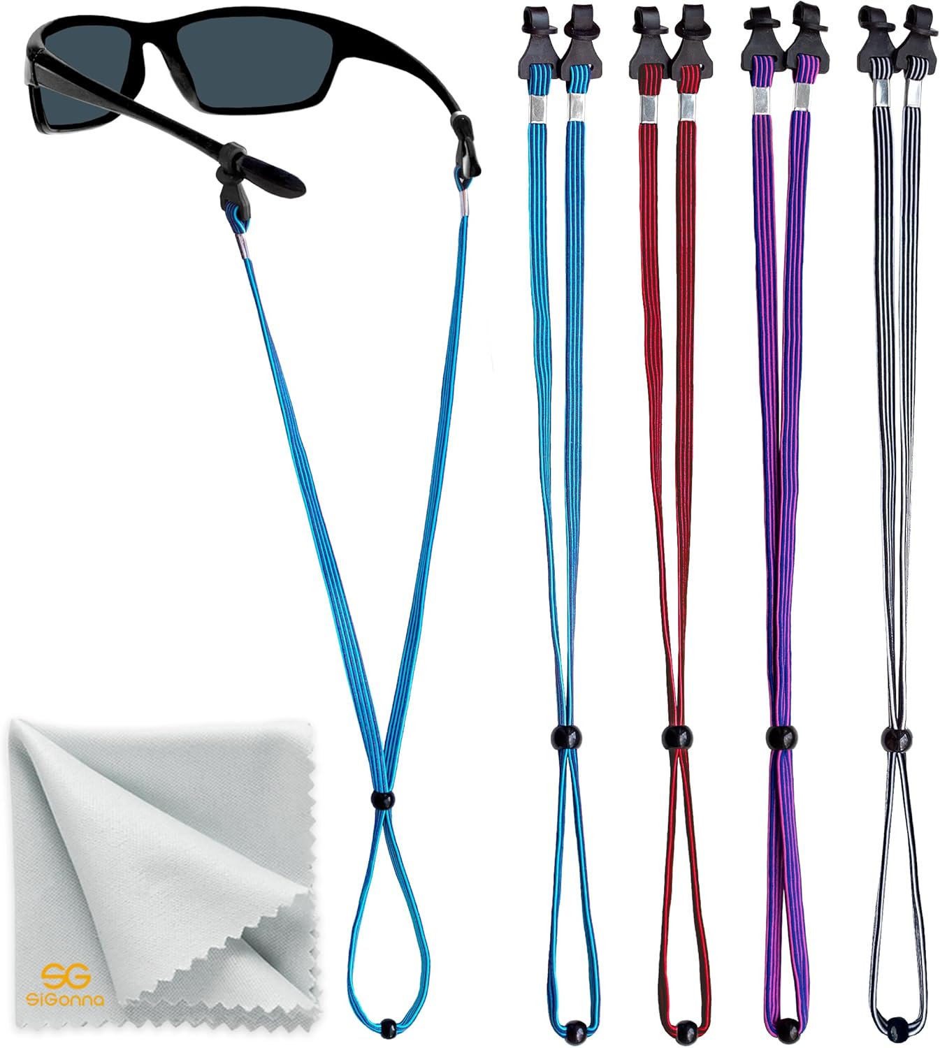 Eye Glasses String Holder Straps - Sports Sunglasses Strap for Men Women - Eyeglass Holders Around Neck - Glasses