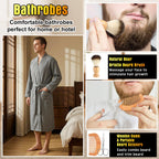 10 Pcs Birthday Gifts Baskets for Men Beard Care Set,Gray