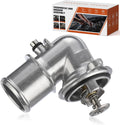 902-3040 Upgrade Aluminium Coolant Thermostat Housing Assembly Fit for Ram 1500 2014-2022 Fit for Jeep 2021-2022 Gladiator 2014-2021 Grand Cherokee 2020-2022 Wrangler 3.0L Replace 68253514AA