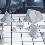 RPG Camp Terrain Set, Fantasy Scenery