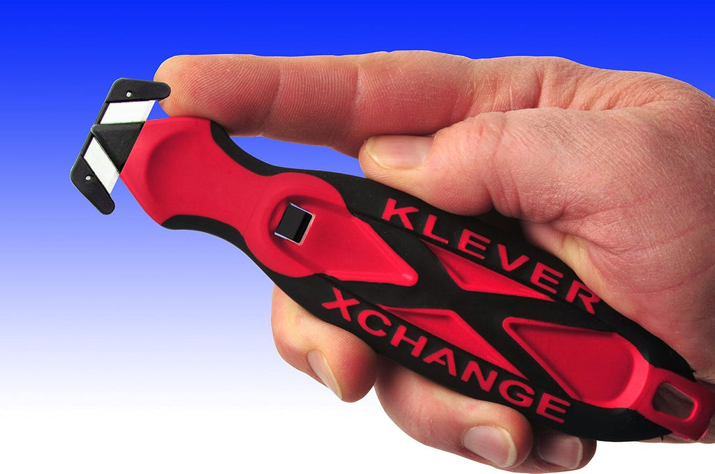 Klever X-Change Safety Cutter, 6-1/2 in, Black/Red