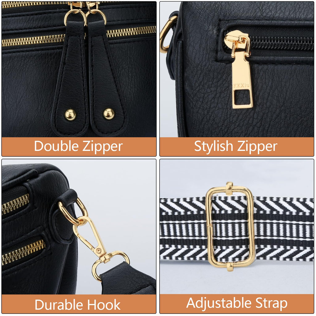 Crossbody Bags for Women Vegan Leather Travel Bum Bag
