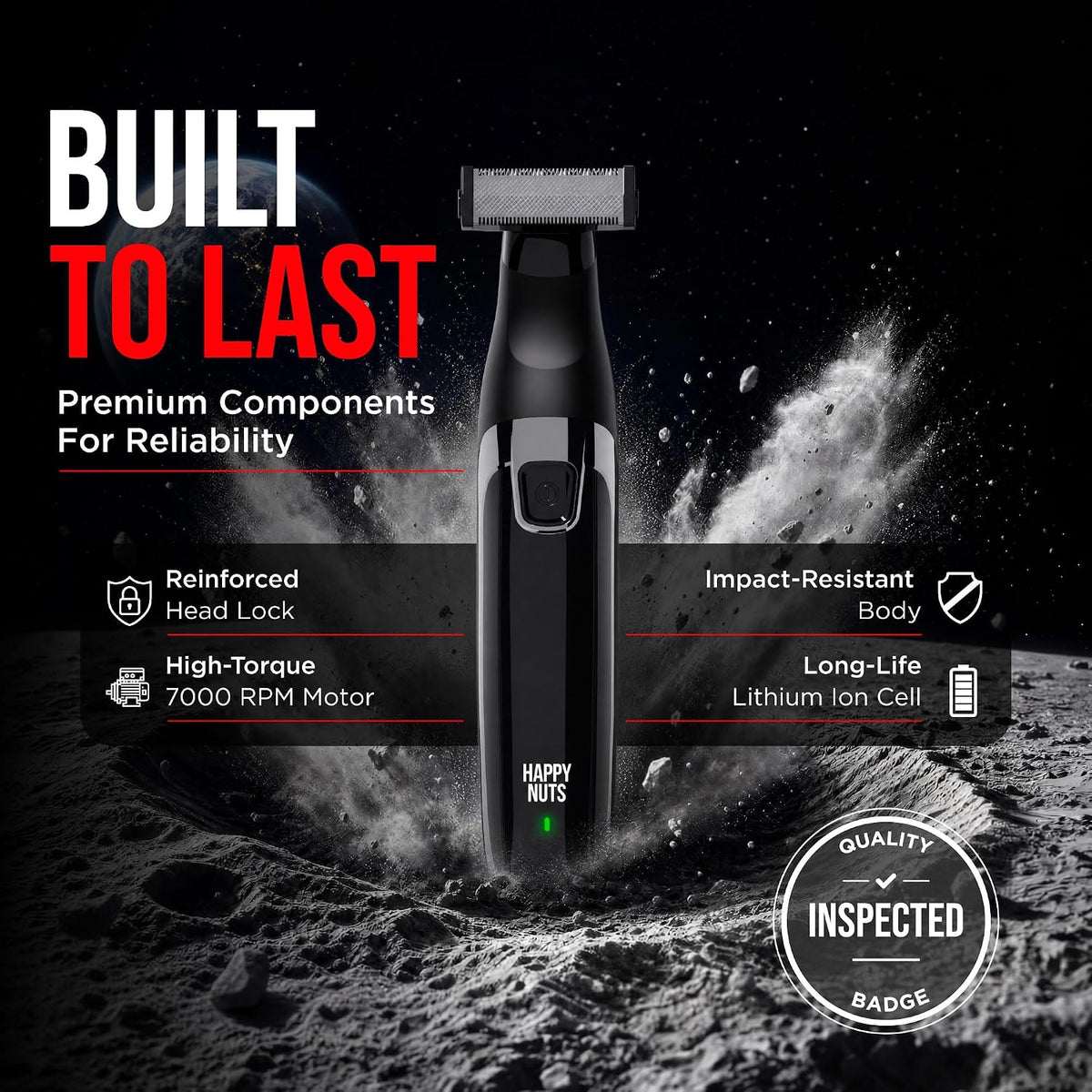 The Ballber Pro Electric Groin & Body Hair Trimmer for Men - Mens Body Groomer Kit for Privates - Waterproof Shaver