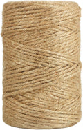 Jute Twine, 328 Feet 3mm Strong Natural Garden Twine for Climbing Plants, Tomatoes, Crafts, Gift Wrapping and