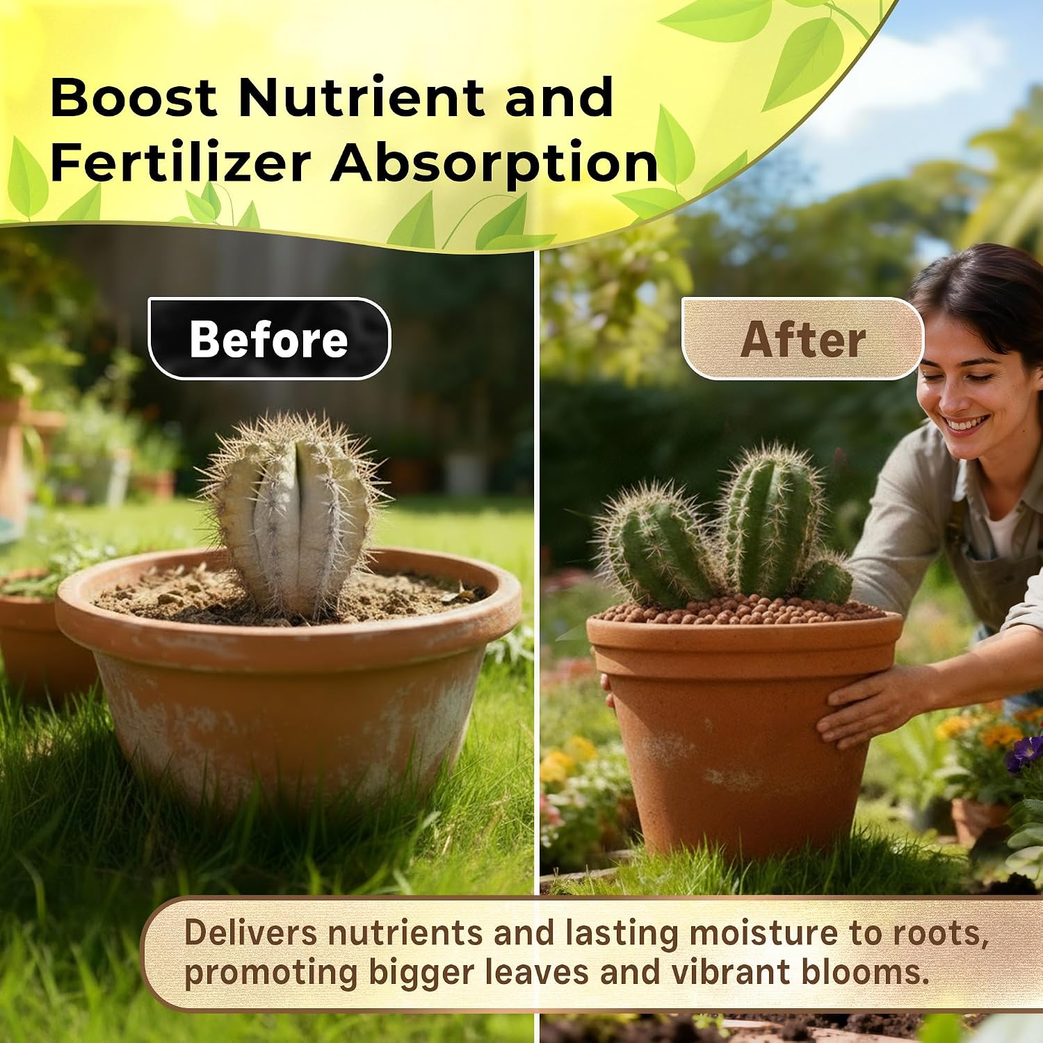 Professional Clay Pebbles for Plants, Expanded Clay Pebbles 2.2 Qt | Clay Pebbles for Plants Hydroponic Promote