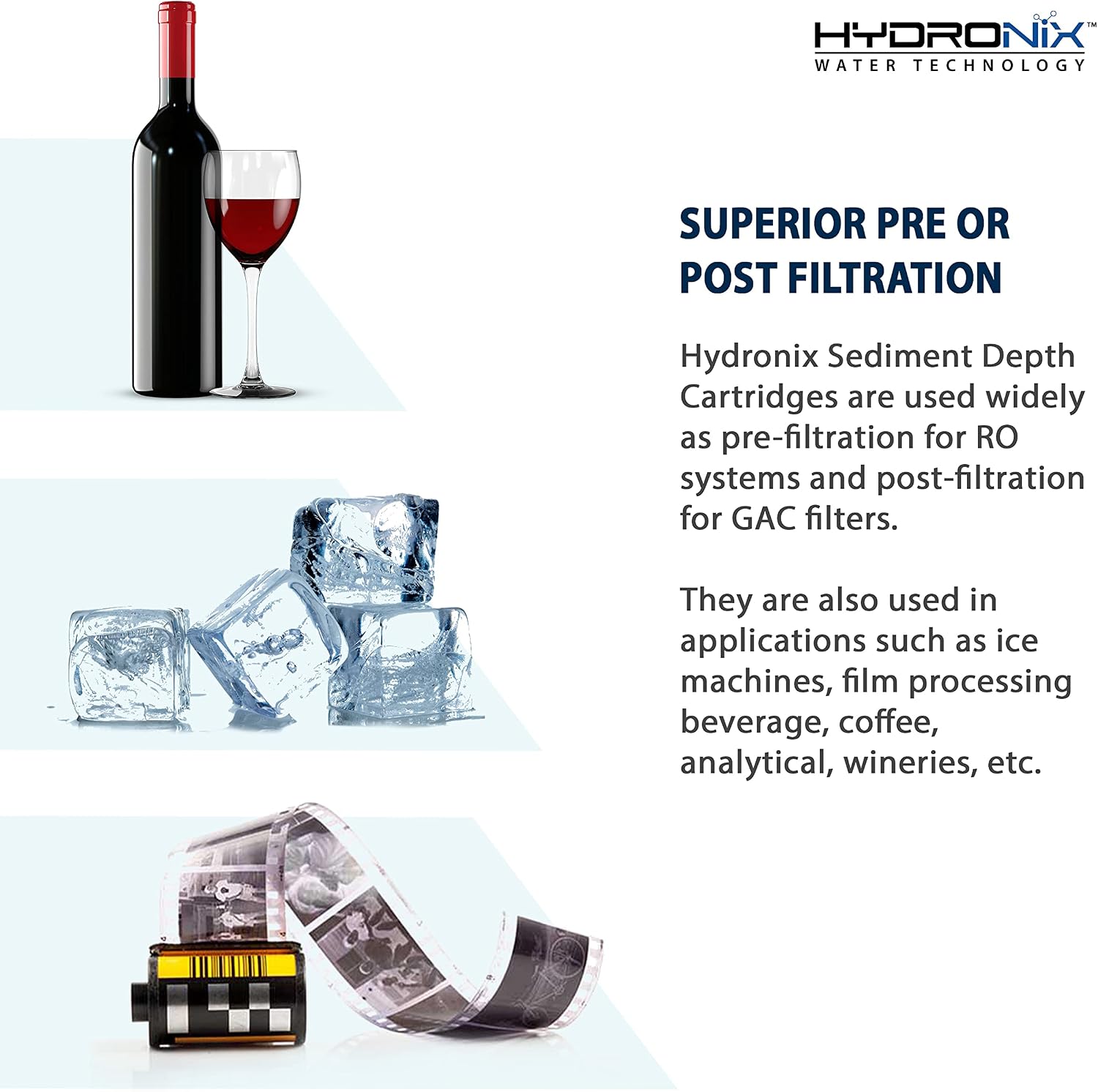 SDC-25-2005 Whole House, RO Systems or Commercial Use Sediment Water Filter Cartridge 2.5" x 20" - 5 micron (PACK OF 4)