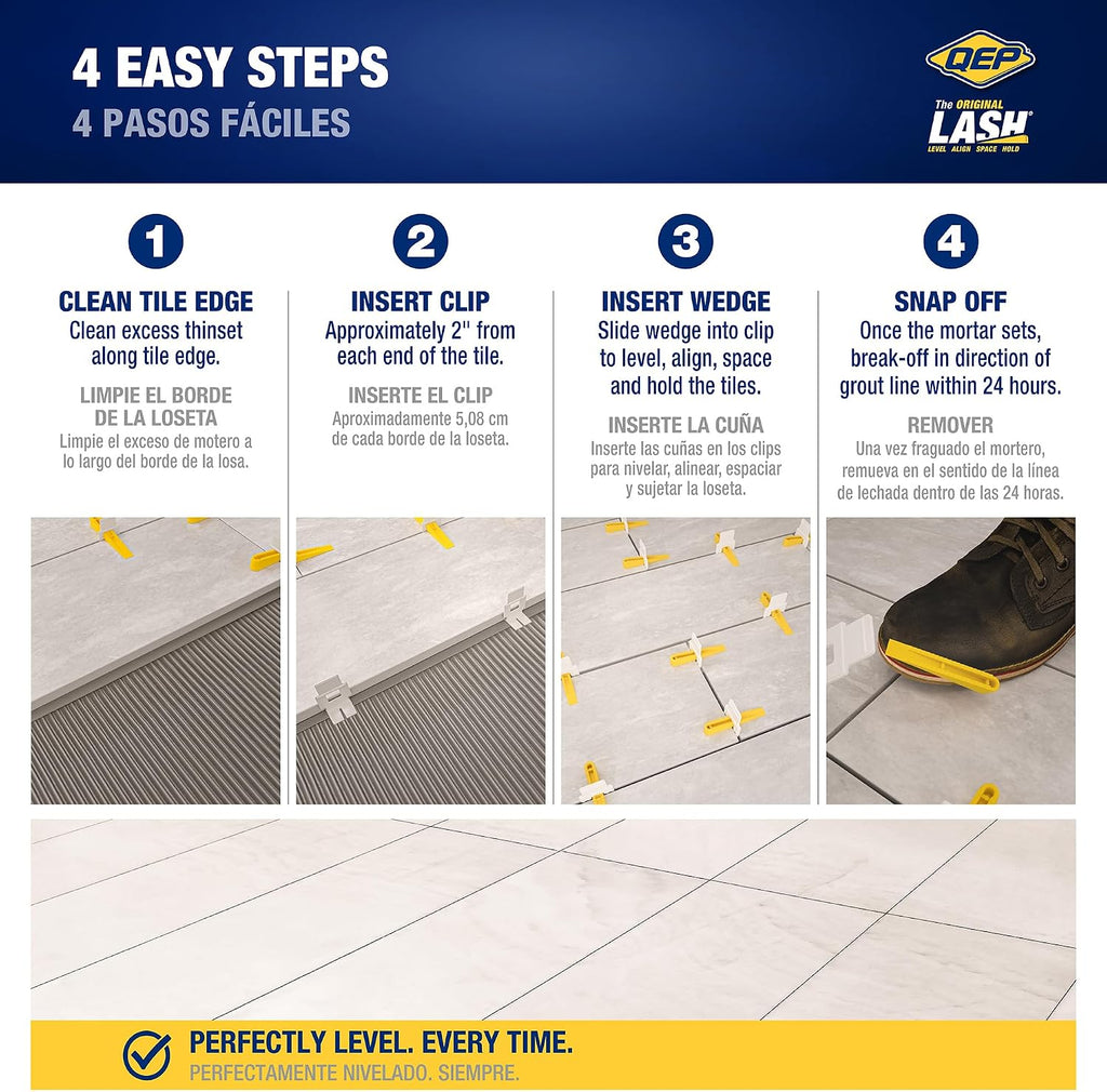 LASH Tile Leveling System, Part B, Wedges (300 Pack)