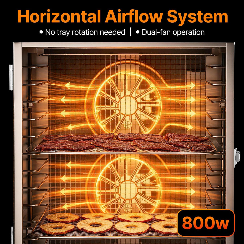 12 Tray Food Dehydrator Machine for Jerky, Fruit, Herb & Dog Treats