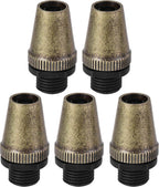 uxcell Cable Glands Strain Relief Cord Connector Grips Metal Bronze 5Pcs for Wiring Hanging Light Ceiling Pendant Lamp