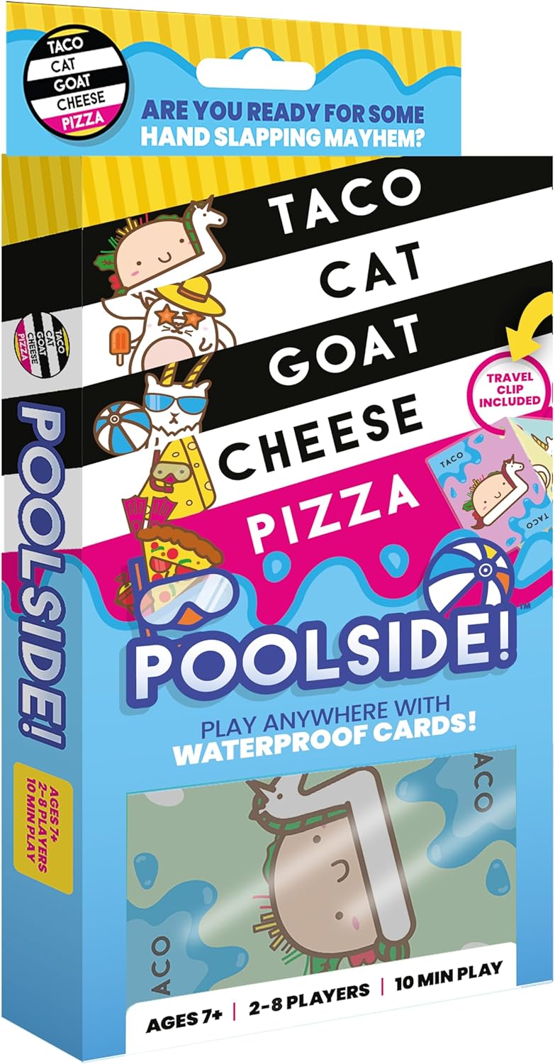 Pool Edition Wildly Entertaining Waterproof Card Game for Outdoor Game Days | Easy to Play with 10 Minute Rounds |