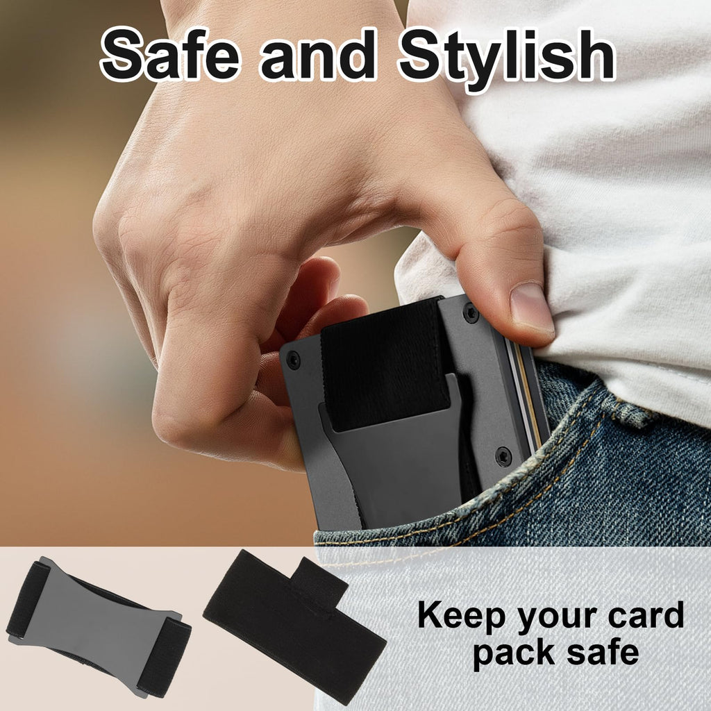 Wallet Elastic Band Replacement Kit Compatible with Ridge Metal Wallets