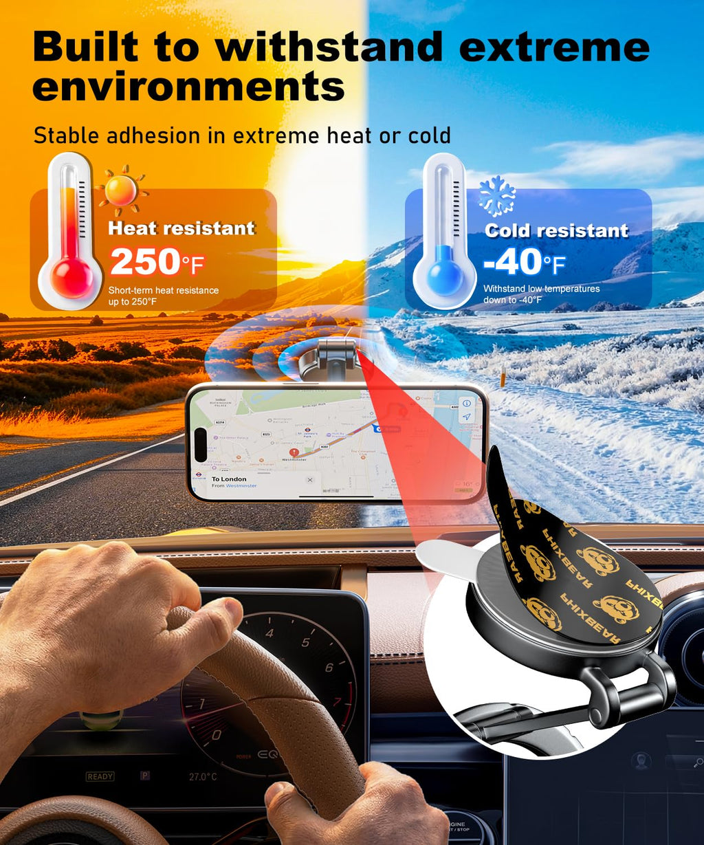 Extreme Env. Double Sided Sticky Pads for Dash Cam Mount - Outdoor Heavy Duty Strong Mounting Tape Waterproof Heat