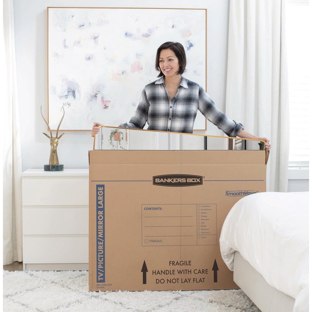 3-Pack Large TV/Picture/Mirror Moving Boxes