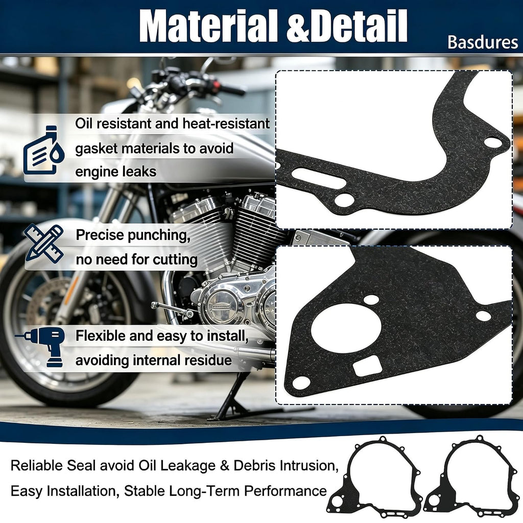 Stator Gaskets Compatible with Yamaha Xvs650 V-Star 650 Models