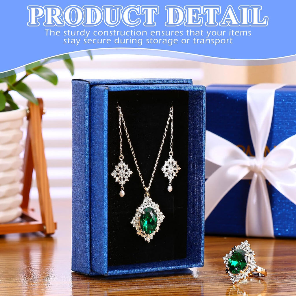 36 Pcs Jewelry Gift Boxes Bulk, Blue, 3.2 x 2 x 1.2 Inch