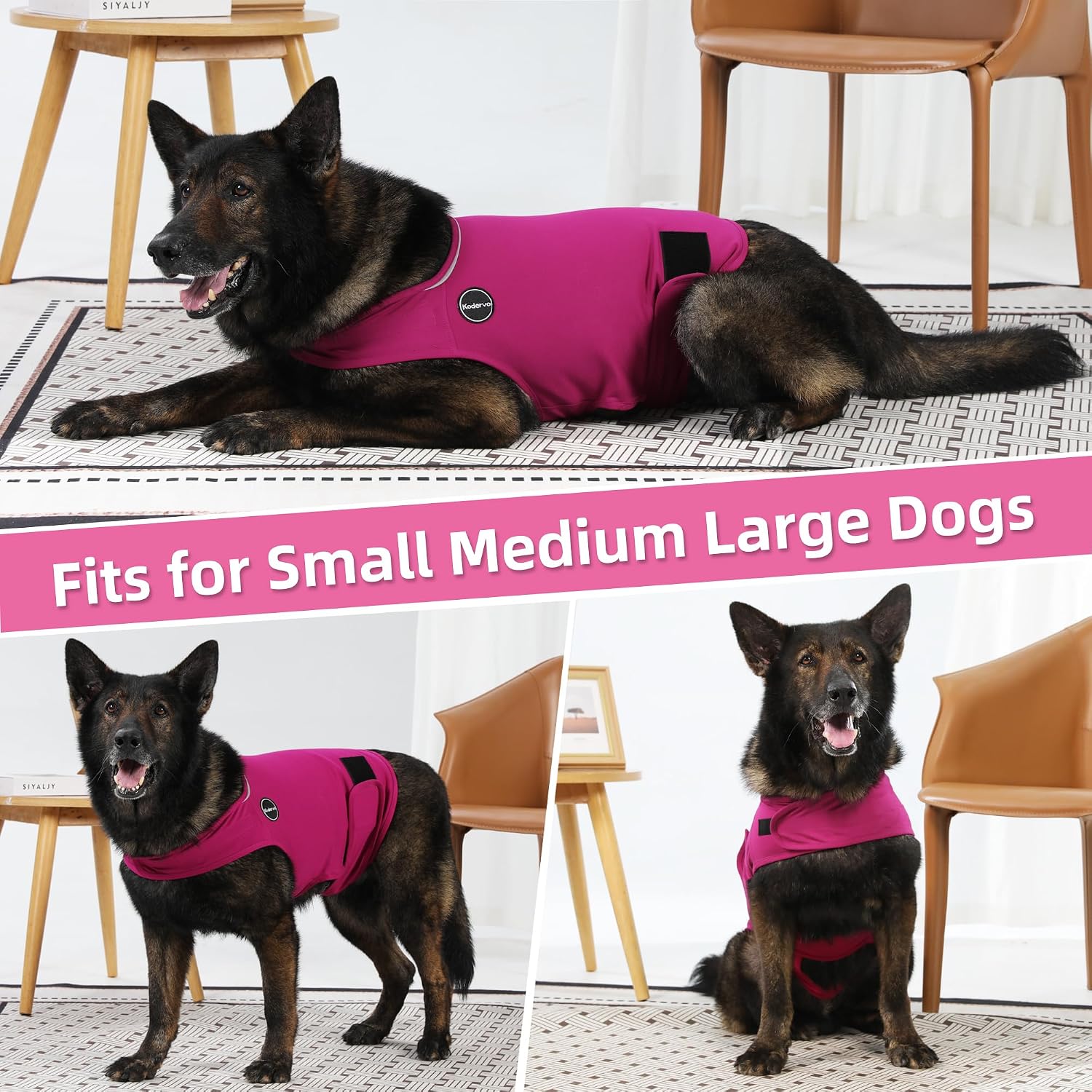 Dog Anxiety Jacket, Skin-Friendly Dog Calming Shirt - Dog Coat for Thunder, Fireworks, Vet Visits and Separation