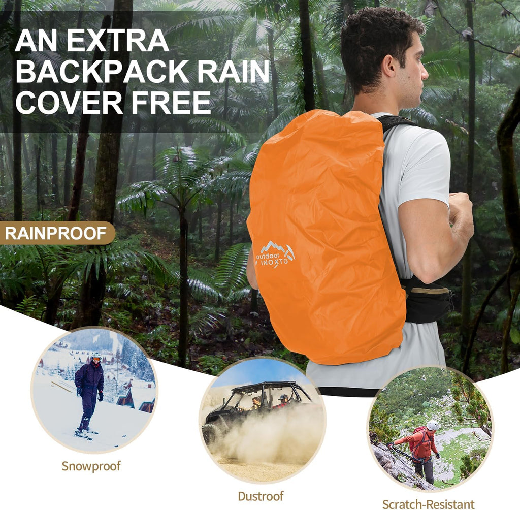 Hiking Backpack, 26L/40L Waterproof Hiking Daypack with 3L Water Bladder and Rain Cover, Lightweight Travel Camping