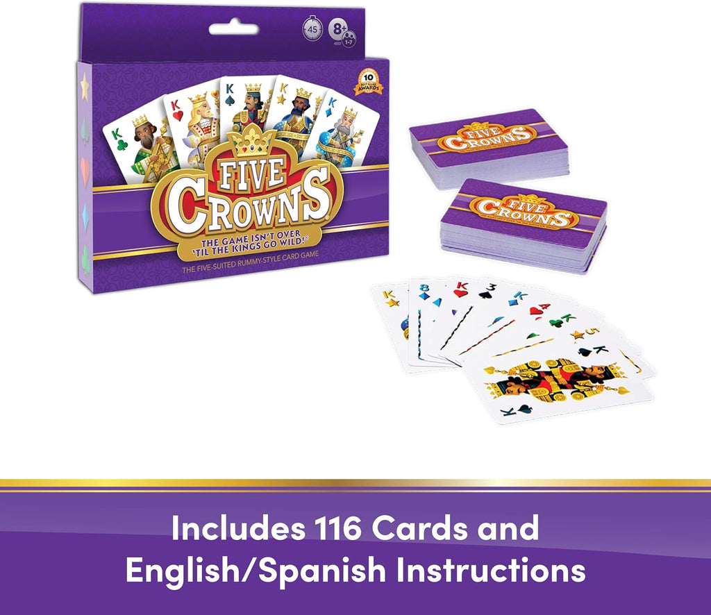 Five Crowns – Card Game for Kids and Adults, Travel and Family Game Night Favorite, The Game isn’t Over Until the