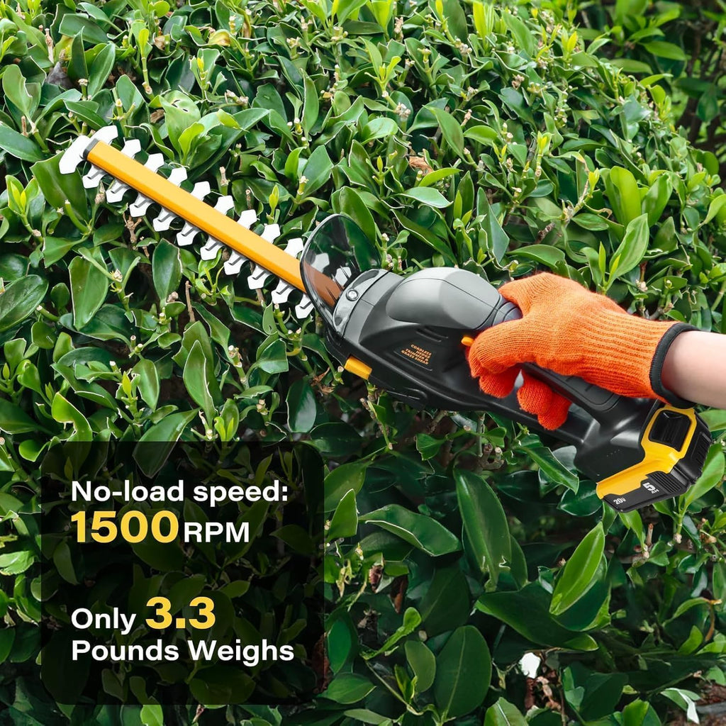 2-in-1 Cordless Hedge Trimmer for DEWALT 20V MAX Battery, Tool Only | Includes 8 in hedge blade and 4.7 in grass
