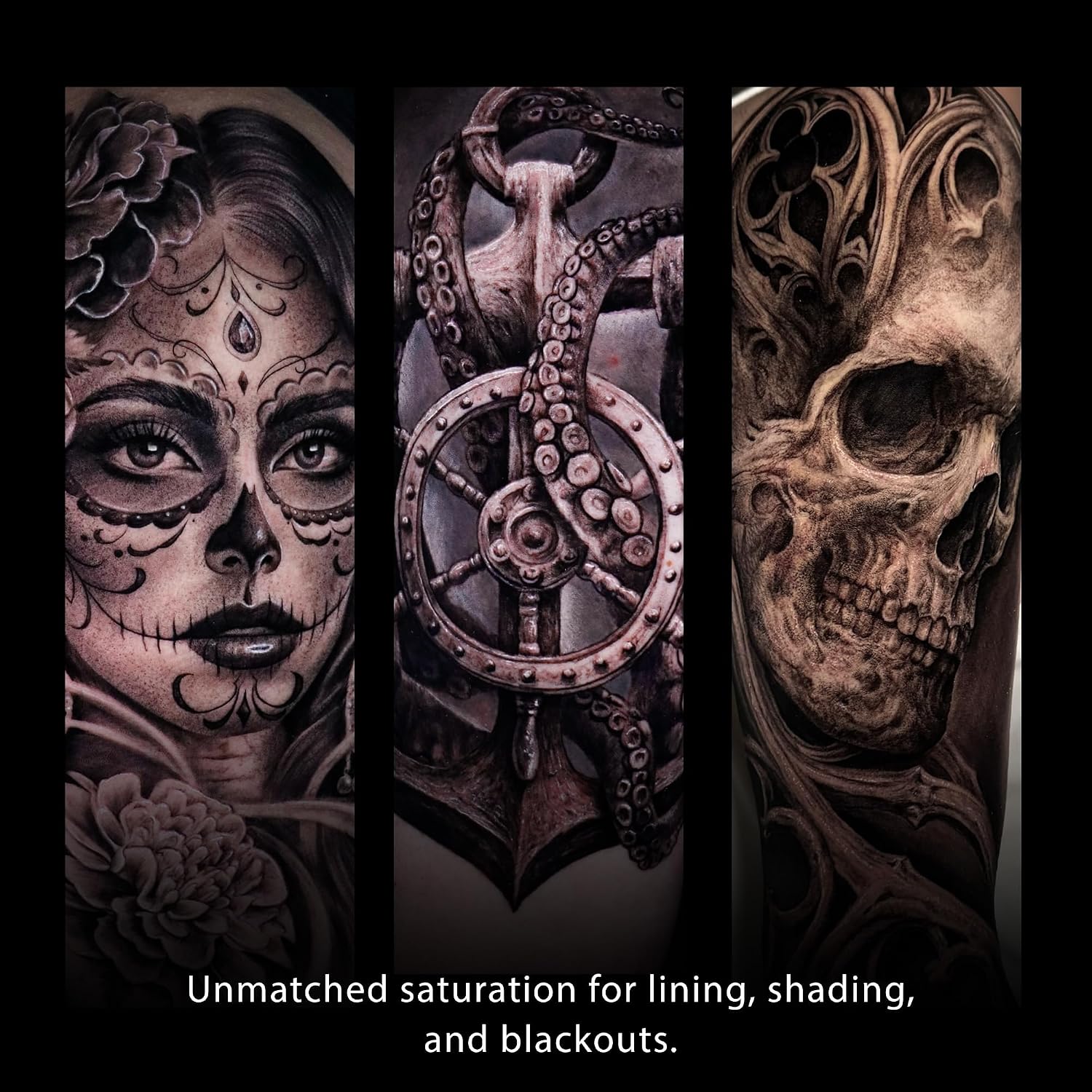 Tattoo Ink – Ultra Blak, Premium Black Tattoo Ink, Perfect for Lining and Shading, Smooth, Consistent Pigment, Vegan