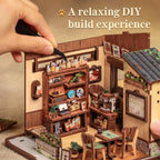 DIY Miniature House Kit Japanese Coffee Shop Dollhouse