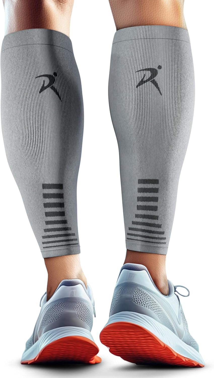 Calf Compression Sleeves Men Women - Leg Compression Sleeve Footless Socks - Shin Splint Relief Fitness Running