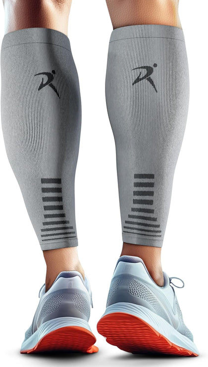 Calf Compression Sleeves Men Women - Leg Compression Sleeve Footless Socks - Shin Splint Relief Fitness Running