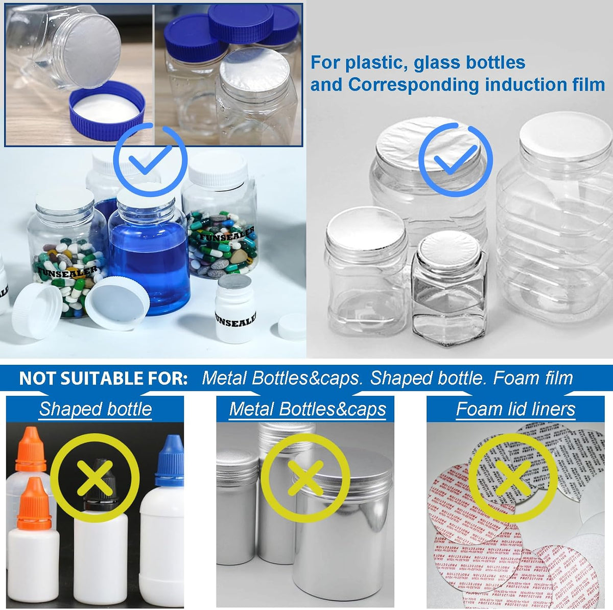 Induction Heat Sealer, Bottle Cap Sealing Machine, Bottle Film Sealer