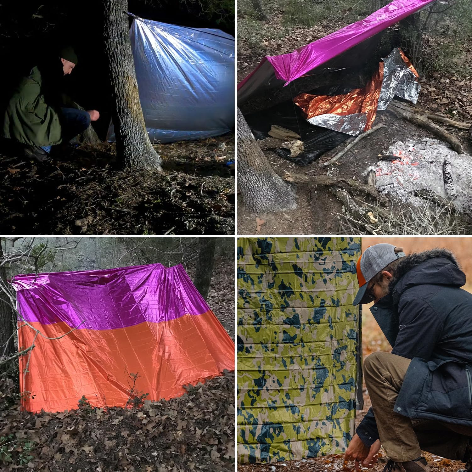 Premium Mylar Survival Blankets (5 Pack) Thermal Emergency Survival Blanket for Camping, Hunting, Hiking - 90% Heat