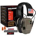 Shooting Ear Protection Earmuffs, AAA Battery, Flat Dark Earth