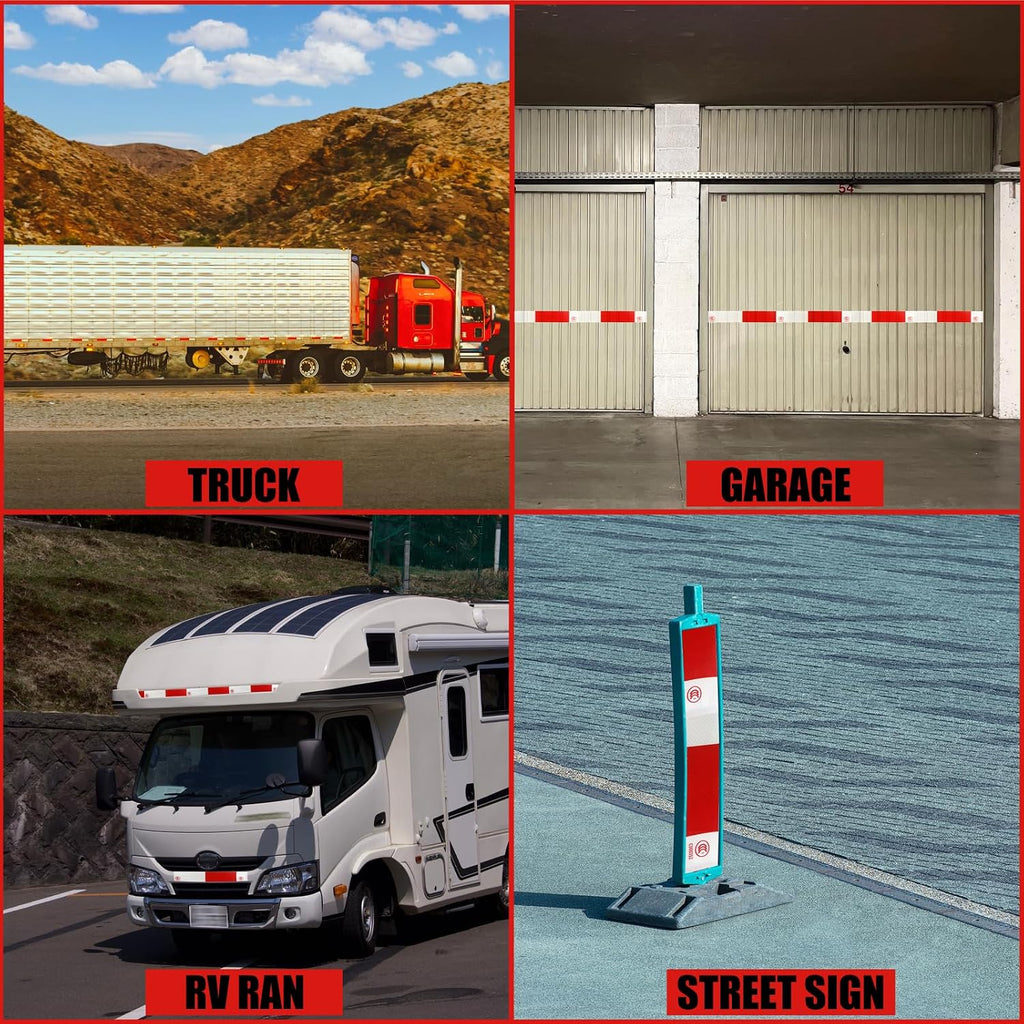 2 Roll Reflective Tape, Trailer Caution Tape Roll, Reflector Tape Outdoor Waterproof, 2Inx160Ftx2=320Ft, Strong