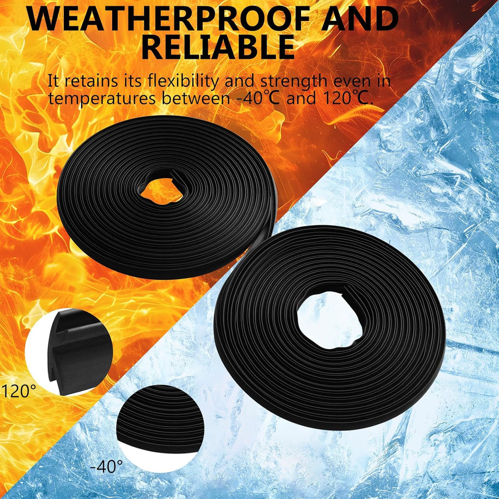 50.85 FT Vinyl Boat Rub Rail, Marine Rub Rail for Hull Protection
