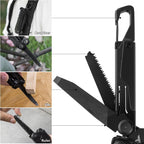 15-in-1 Multitool Pliers with Sheath Safety Lock EDC | Stainless Steel with Self-Locking System, Knife, Saw and