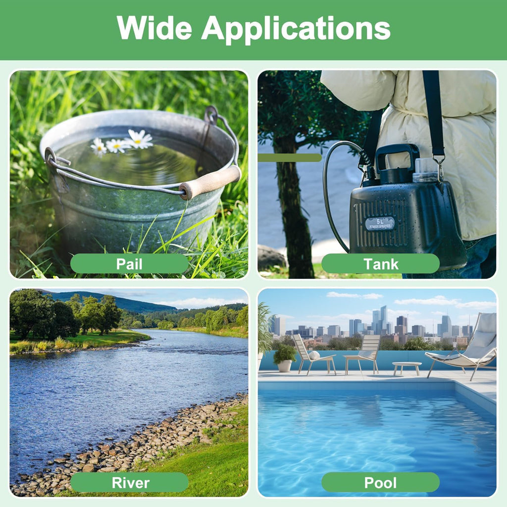 Battery Powered Sprayer Wand,Electric Plant Sprayer Telescopic Watering Wand with 16.4FT Hose,Rechargeable Electric