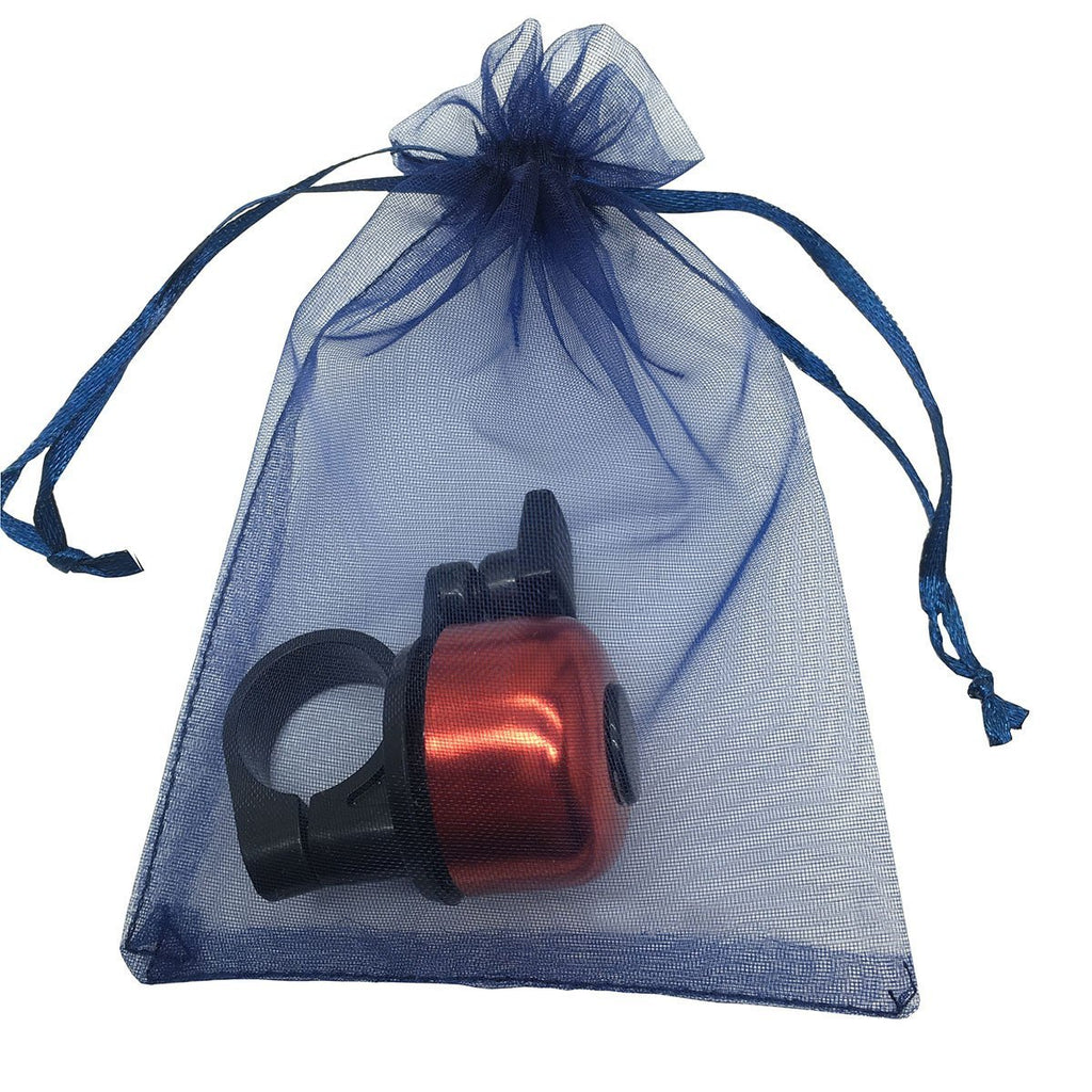 100 PCS 5"x7" Organza Bags Navy Blue Gift Bags with Drawstring