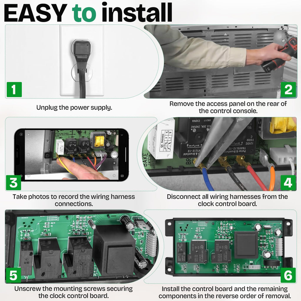 For Kenmore 79093009314 Electric Range Oven Control Board Replacement