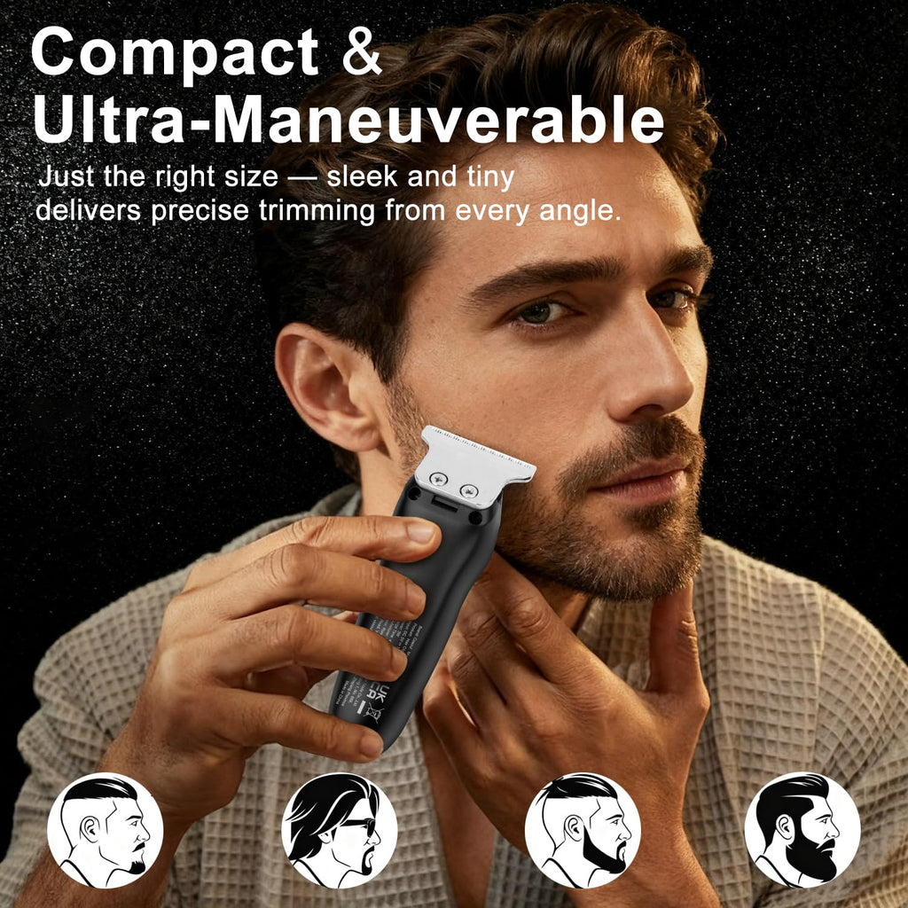 Compact Travel Beard Trimmer for Men Small Hair Trimmer Clipper Mini
