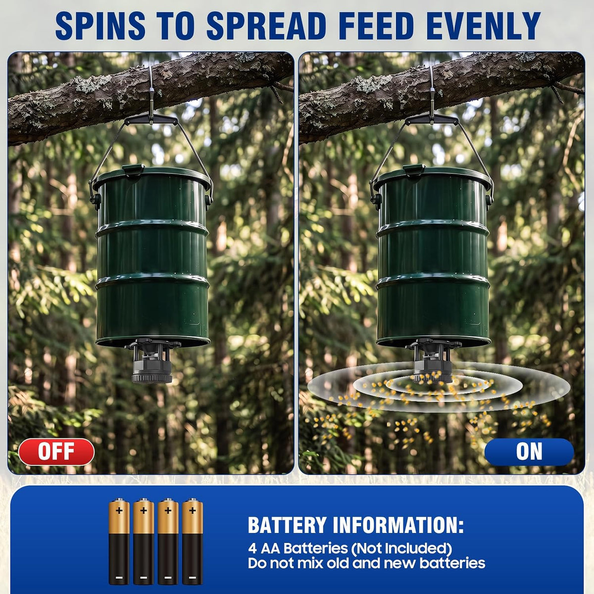 Deer Feeder Kit with 2 Mounting Options