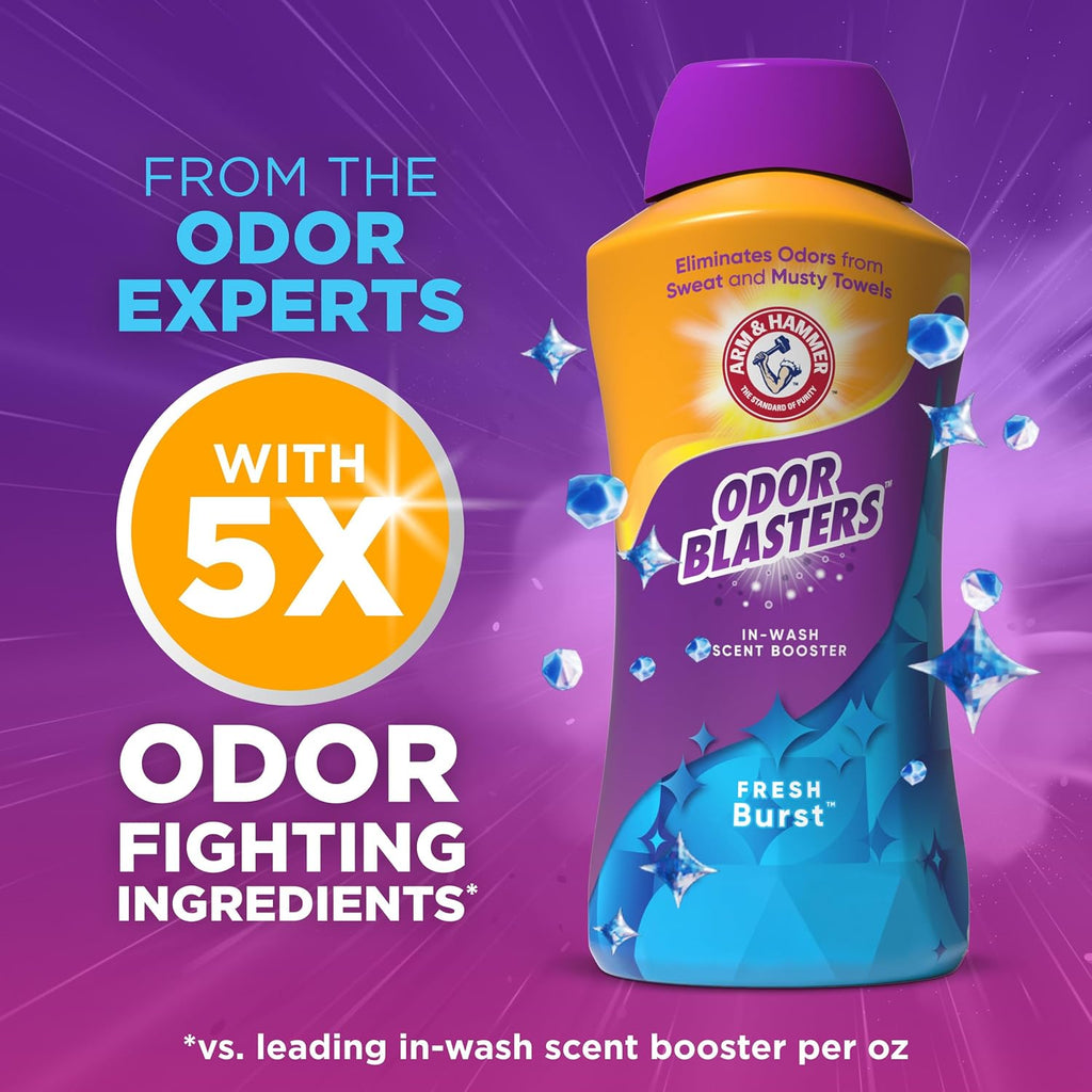 Odor Blasters Laundry Scent Booster, Fresh Burst Scent 45 oz