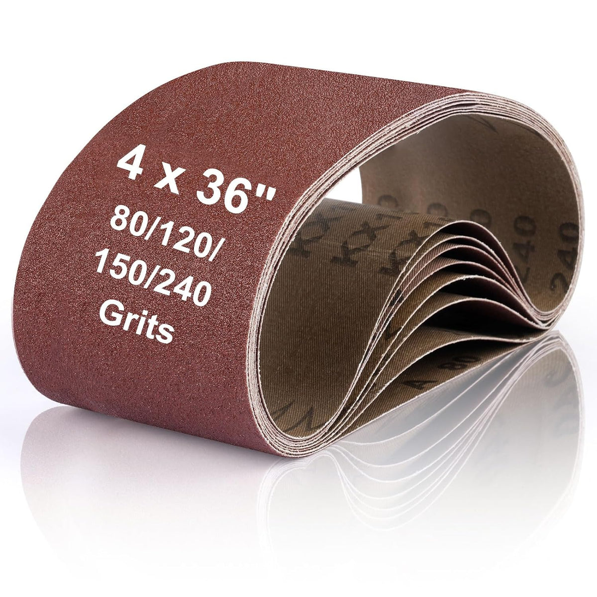 8 Pcs Belt Sander Paper, 3x21 Belt Sander Sanding Belts Sanding Belt