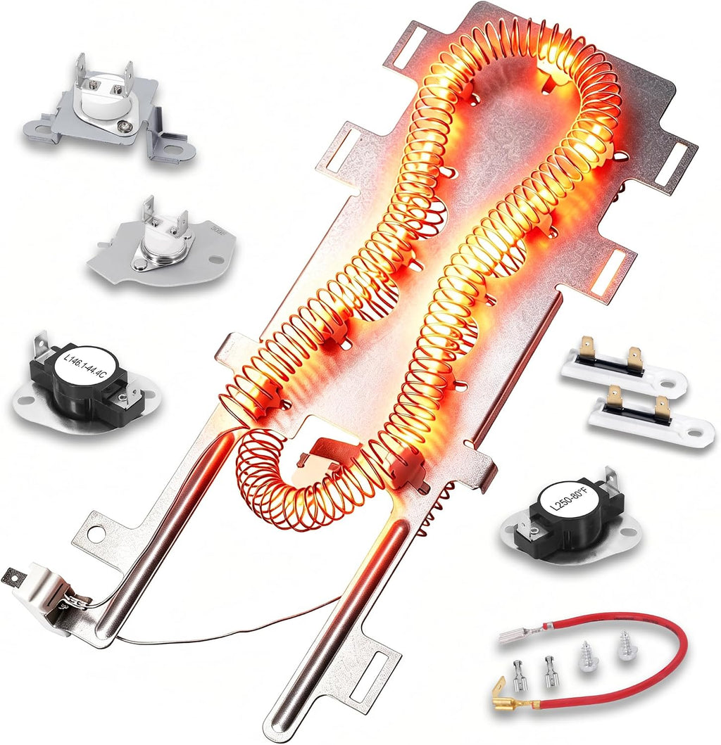 MED5500FW0 Heating Element Kit Fit for May-tag Bravos 400 3000 Series Dryer