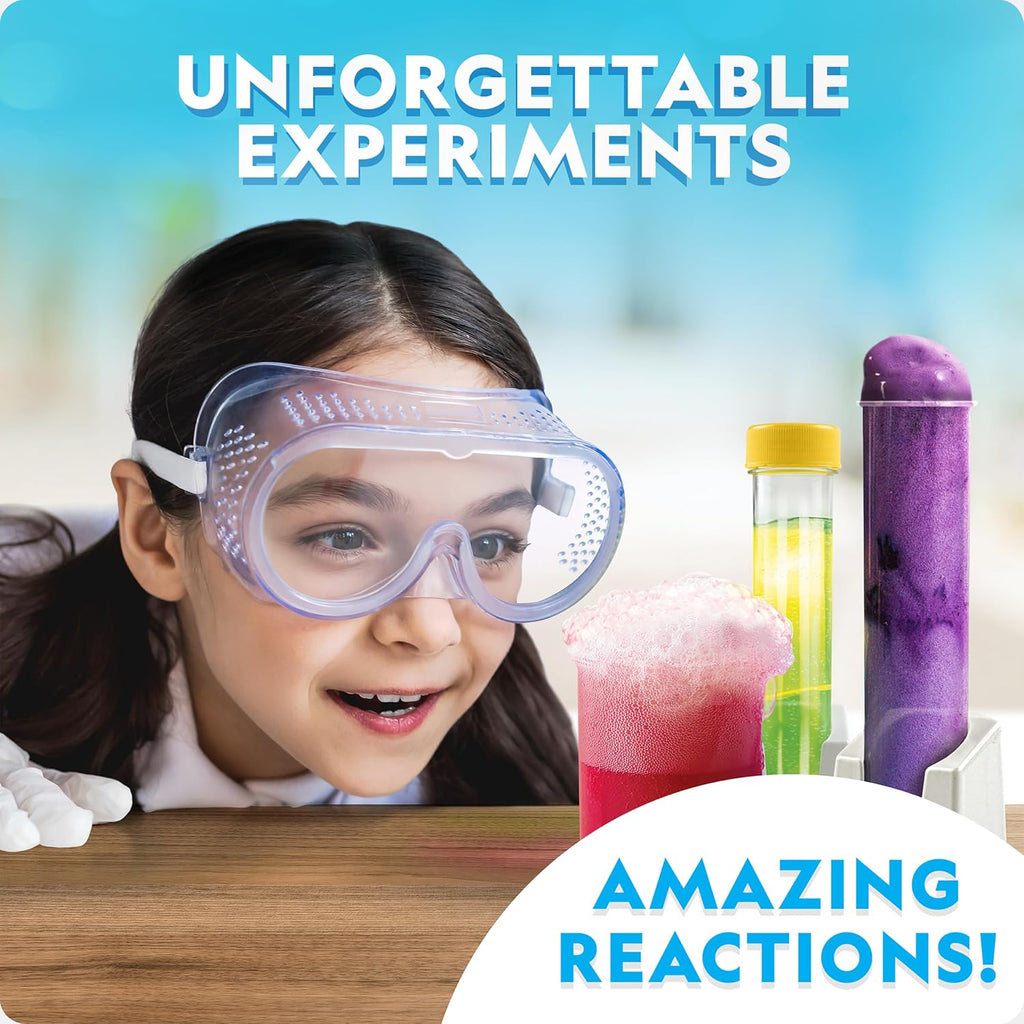 National Geographic Amazing Chemistry Set with 100+ Experiments Ages 8-12 | Crystal Growing, Chemical Reactions, STEM
