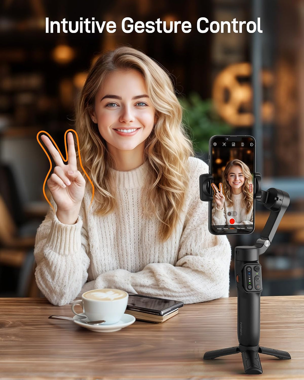 iSteady X3 SE 3-Axis Gimbal Stabilizer for iPhone & Android, Black | Detachable Remote, iSteady 8.0, Foldable 0.79lb