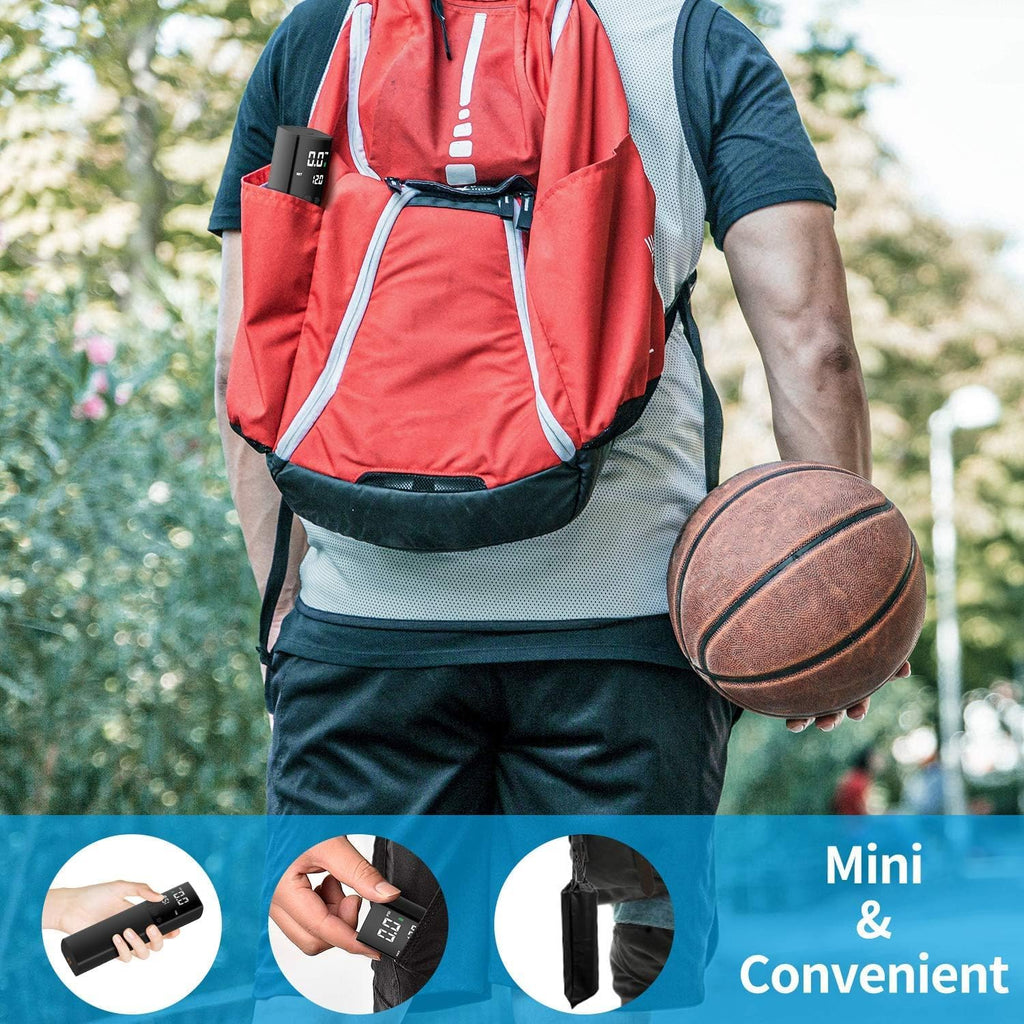 Electric Ball Pump for Sports Balls, Basketball Pump with Gauge and LCD | Portable Ball Inflator for Basketball