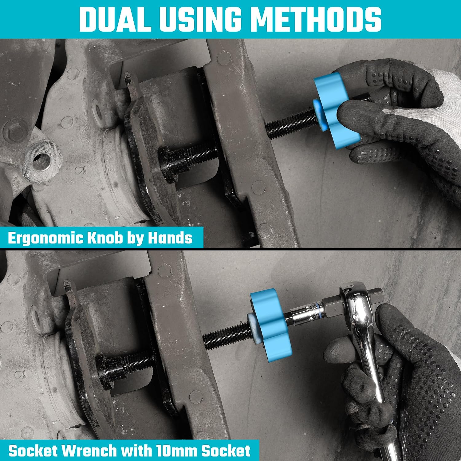 Caliper Piston Compressor Tool with 2PCS Brake Caliper Hangers