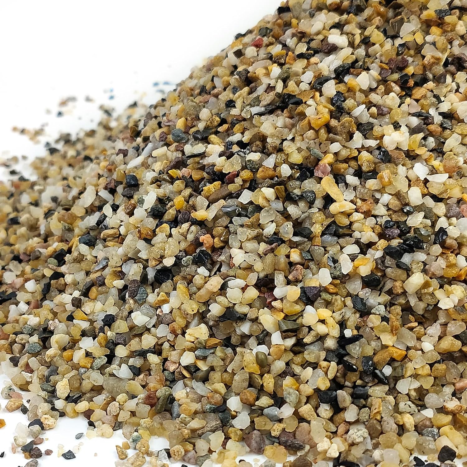 5 lbs Fish Tank Sand, 1/16 Inch Natural Aquarium Sand Gravel | Coarse Sand, Decorative Pea Gravel Stones for Fish
