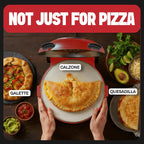 Crispy Crust Pizza Oven by Granitestone – 12 Inch Electric Pizza Oven Indoor Countertop Maker with Ceramic Stone