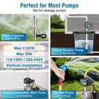 Smart Adjustable Pressure Switch for Well Pump with Dry-Run Protection